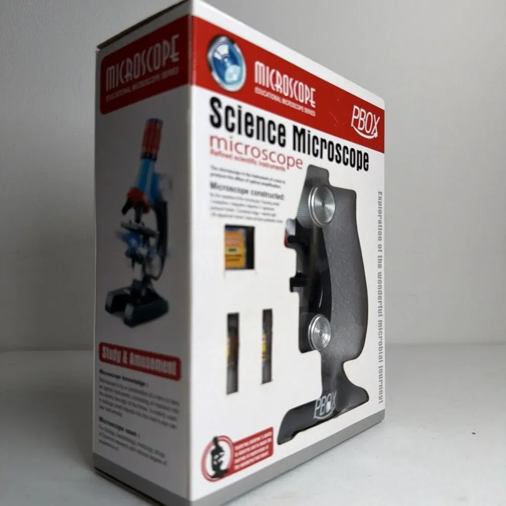PBOX Microscope Educational  Microscope Series Science Beginners Microscope New